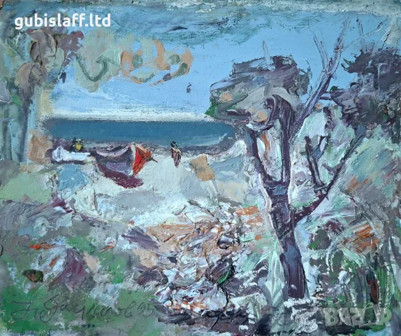 Картина, пейзаж, Балчик, худ. Н.Даскалов (1941-2010) - 2 бр.