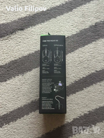 Геймърска мишка Razer Viper Mini - Като нова / Пълен комплект, снимка 4 - Клавиатури и мишки - 53305100