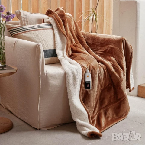 GOTCOZY Отопляемо електрическо одеяло 130x180 см 6 температурни настройки
