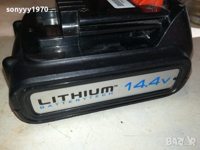BLACK DECKER 14,4V-LITHIUM BATTERY PACK-ВНОС FRANCE 2410231633, снимка 3 - Винтоверти - 42703623