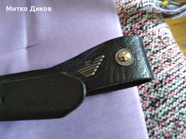 Колан марков на Армани 113см на 42мм естествена кожа, снимка 5 - Колани - 42703341