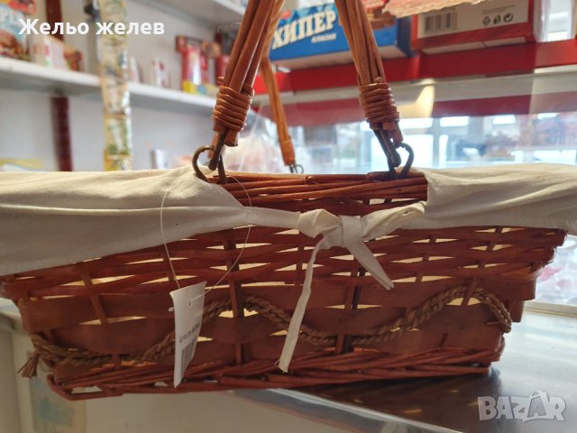 Кошници,плетени,43,38см , снимка 3 - Градински мебели, декорация  - 44237905