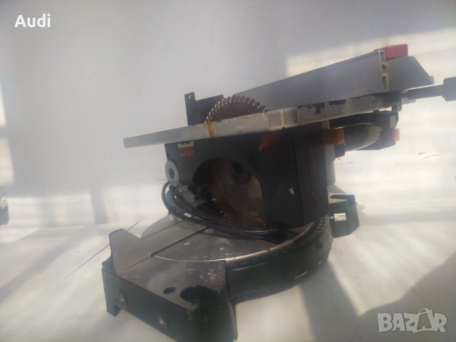 Професионален настолен потапящ циркуляр тип пендула.  Реже и  под ъгъл от 0° до 45° EINHELL 1200W, снимка 3 - Циркуляри - 53836376