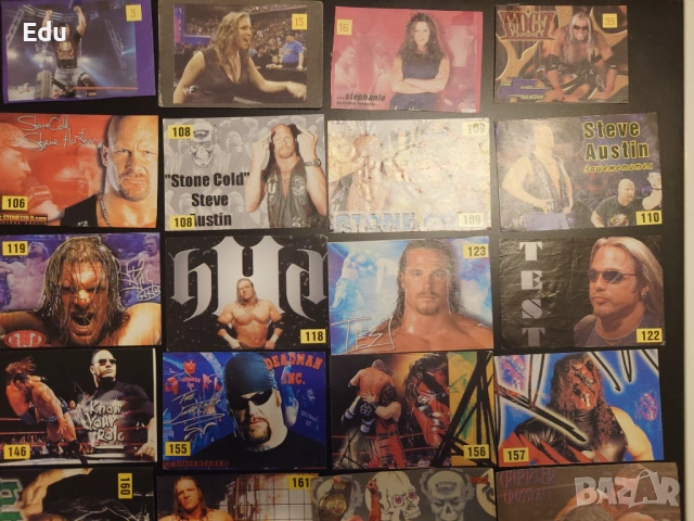 Продавам и разменям листчета с кечисти от WWF WWE, снимка 5 - Колекции - 25172921