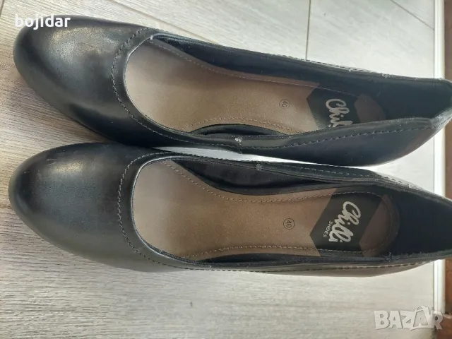 Дамски кожени обувки Chillli -НОВИ-ЭА КОЛЕДНИ И НОВОГОДИШНИ БАНКЕТИ-последна бройка -40номер, снимка 4 - Дамски обувки на ток - 47634153