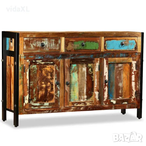 vidaXL Бюфет, регенерирано дърво масив, 120x35x76 cм