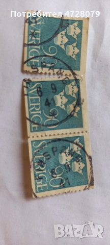 King gustav Sweden 1920 violet , снимка 5 - Филателия - 53356274