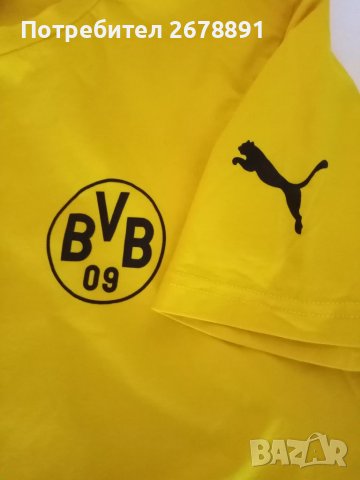 Памучна тениска"  PUMA" на Борусия Дортмунд, снимка 1 - Спортни дрехи, екипи - 41690292