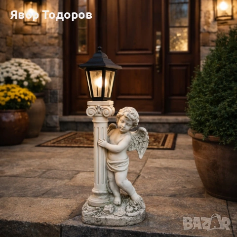 Соларна лампа ангел - елегантна декорация за всеки двор, снимка 6 - Соларни лампи - 53753221
