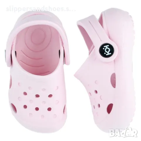 Детски чехли КК в цвят розов шейк, снимка 2 - Детски джапанки - 50083594