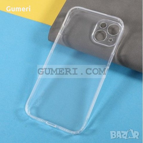 Apple iPhone 13 mini - Силиконов Гръб със Защита на Камерата - Прозрачен, снимка 4 - Калъфи, кейсове - 34446337