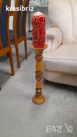 Свещник масивно дърво внос Германия 