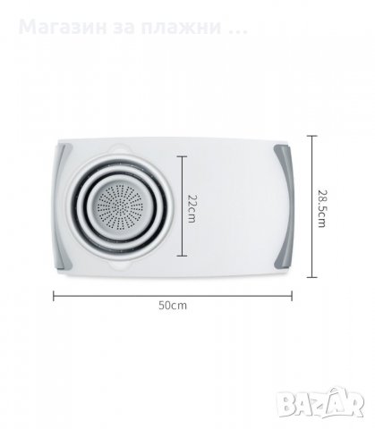 2 В 1 ДЪСКА ЗА РЯЗАНЕ С ГЕВГИР, КОЯТО СЕ ПОСТАВЯ НАД МИВКАТА - код 2495, снимка 8 - Аксесоари за кухня - 34195411