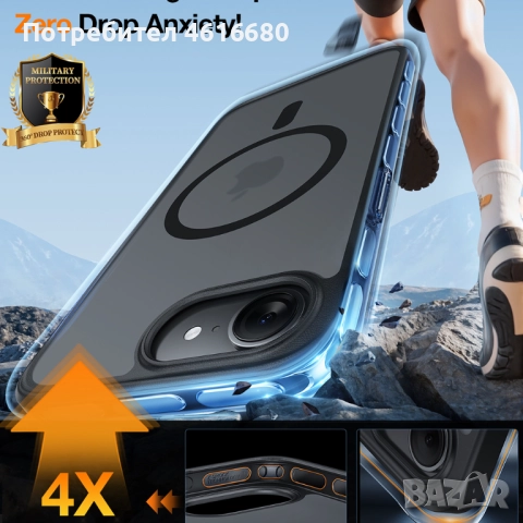 Калъф Torras - Guardian Magnetic Series - iOhone 17 Pro, iPhone 17 ProMax - Orange, снимка 9 - Калъфи, кейсове - 52317542