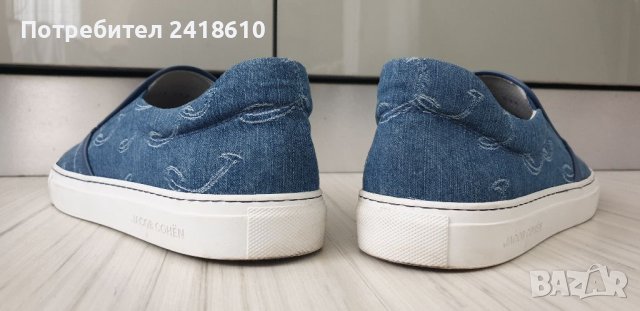 Jacob Cohen Embroidered - Logo Denim Sneakers Italy Mens Size 42/27см ОРИГИНАЛ!, снимка 13 - Спортни обувки - 41063351