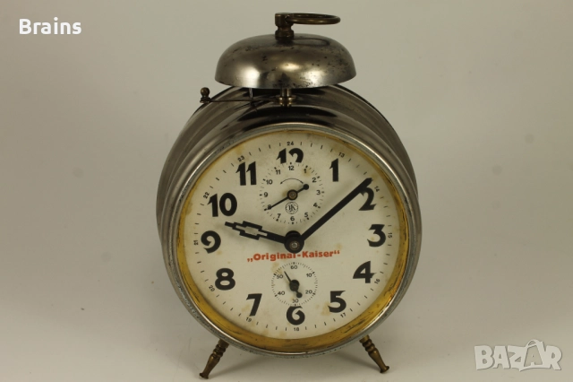 Стар Немски Будилник ORIGINAL KAISER 1930' s, снимка 2 - Антикварни и старинни предмети - 52628330