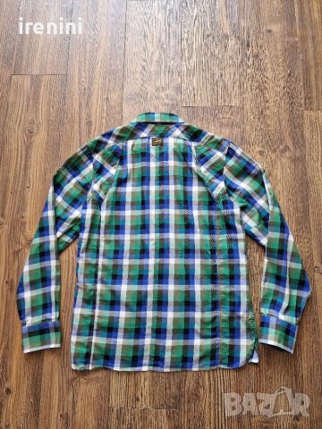 Страхотна мъжка риза G STAR RAW,   размер L , снимка 7 - Ризи - 41813116