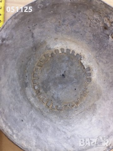 кована медна калайдисана възрожденска купа , снимка 7 - Антикварни и старинни предмети - 35907086