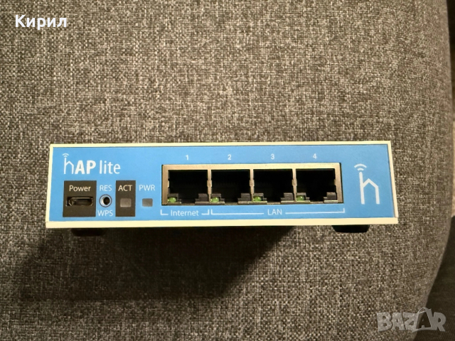 Рутер Mikrotik hap lite RB941 2nd, снимка 2 - Рутери - 53472938
