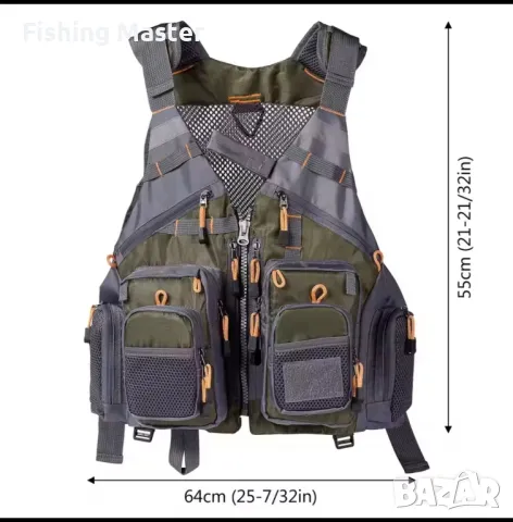 Риболовна жилетка ( елек), снимка 2 - Екипировка - 50041762