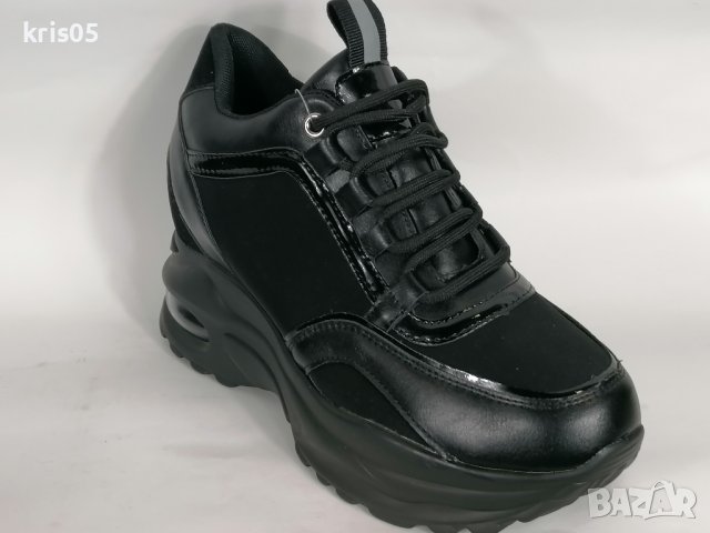 Дамски маратонки на платформа, снимка 2 - Маратонки - 44239377