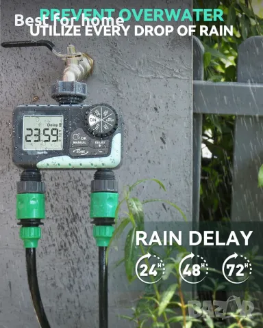 RAINPOINT Таймер за вода за градински маркуч, снимка 4 - Напояване - 49677103