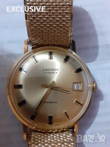 Златен Швейцарски часовник 18k/750/ 1950 г Състояние 9/10, снимка 11 - Мъжки - 41020852