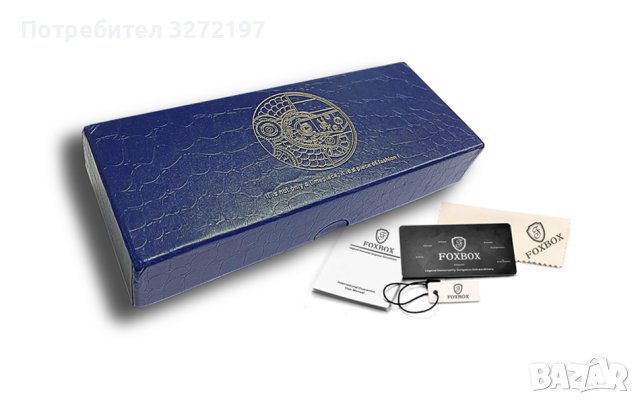FOXBOX кварцов часовниk модел 2023, с японски кварцов механизъм, уникален дизайн , снимка 11 - Мъжки - 40438738