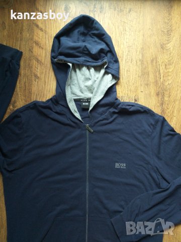 hugo boss jacket hooded - страхотно мъжко горнище КАТО НОВО, снимка 6 - Спортни дрехи, екипи - 40580781