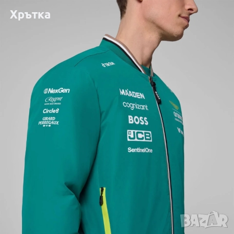 Aston Martin x Hugo Boss x Puma F1 Team Bomber - Оригинално мъжко яке, снимка 7 - Якета - 52836421