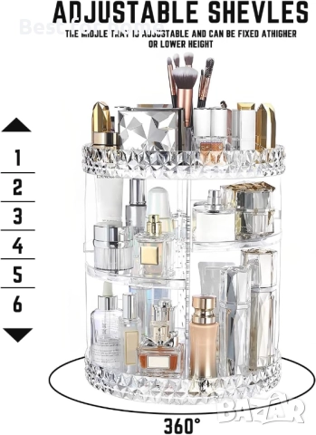 Въртящ се органайзер за грим, снимка 7 - Други стоки за дома - 52628264