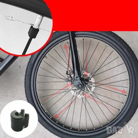 Ярка И Забележима Червена Led Лента За Шпици С Контролер И 3 Режима + Безплатна Доставка, снимка 3 - Аксесоари за велосипеди - 36174668