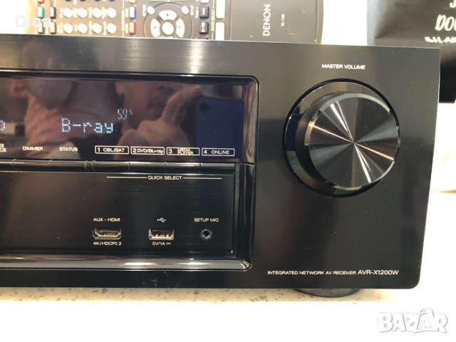Denon AVR-X1200 Bluetooth Wi-Fi, снимка 2 - Ресийвъри, усилватели, смесителни пултове - 36471413