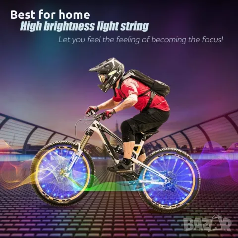  LED Светлини за велосипеди, многоцветни  OEM, снимка 5 - Аксесоари за велосипеди - 50126232