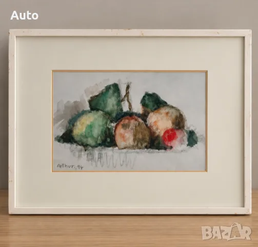 3 оригинални швейцарски акварела – Édouard Arthur (1917–2002),, снимка 2 - Картини - 56273035