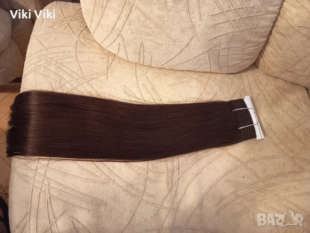 Естествена европейска коса 55см.100гр., снимка 4 - Аксесоари за коса - 51934065