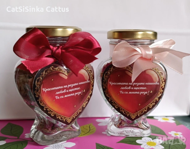 Розово Сърце за св Валентин – Ексклузивен Ръчен Подарък, снимка 3 - Декорация за дома - 53330521