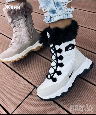 Дамски апрески с пух , снимка 12 - Дамски апрески - 52328019