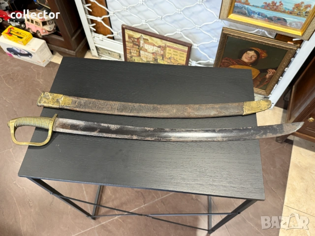 Френска пехотна сабя с кания. №7939, снимка 5 - Антикварни и старинни предмети - 53798168