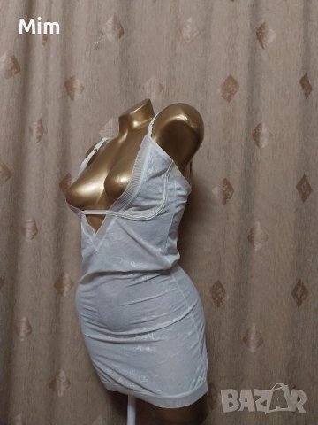 М/L Бяло моделиращо бельо / рокля /, снимка 5 - Рокли - 51915396