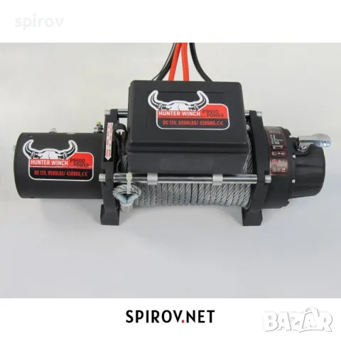 Лебедка HUNTER WINCH P9500 POWER 12V 9500lbs, снимка 2 - Части - 55701308