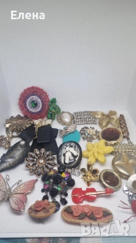 голям лот брошки