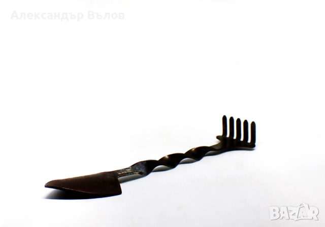 Стар Интрумент Цветя Саксии Лопатка Гребло Метал, снимка 10 - Колекции - 53119228