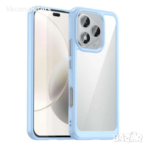 Honor 400 Lite Colorful TPU + Acrylic Удароустойчив Калъф и Протектор, снимка 2 - Калъфи, кейсове - 50937775