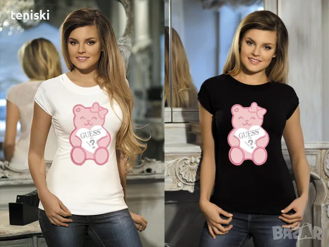 Тениски GUESS Bear принт 3 модела, снимка 3 - Тениски - 49492703