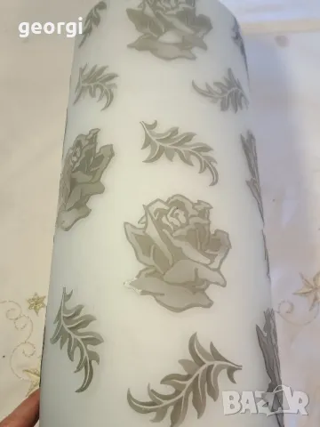 голяма стъклена ваза с рози 24/1, снимка 7 - Вази - 49411235