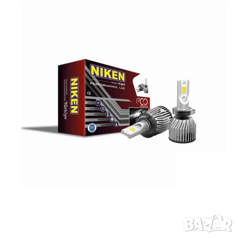 LED крушки EKO H7 80W 6500K комплект 2 броя