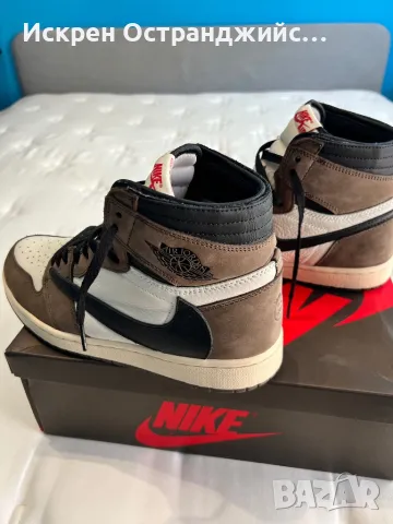 Nike Air Jordan 1 Travis Scott Кецове+Кутия, снимка 3 - Кецове - 48855660