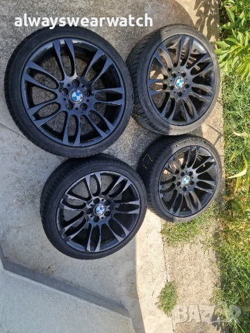 Бмв Джанти + гуми 18 " стайл 195 OEM / BMW Style 195 - Топ състояние, снимка 3 - Гуми и джанти - 51338662