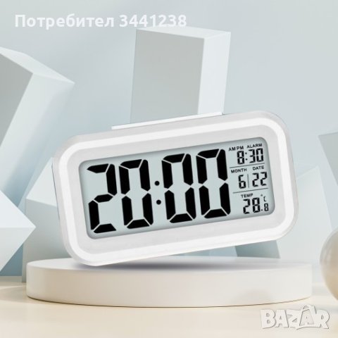 Електронен будилник с подсветка CLK-04, снимка 1 - Други стоки за дома - 42597114